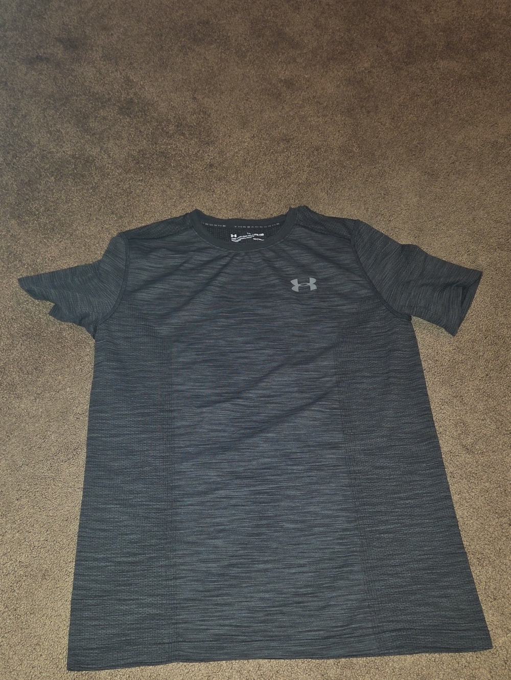 Under Armour Youth Dark Gray Heather Short Sleeve Performance Tee Size YXL